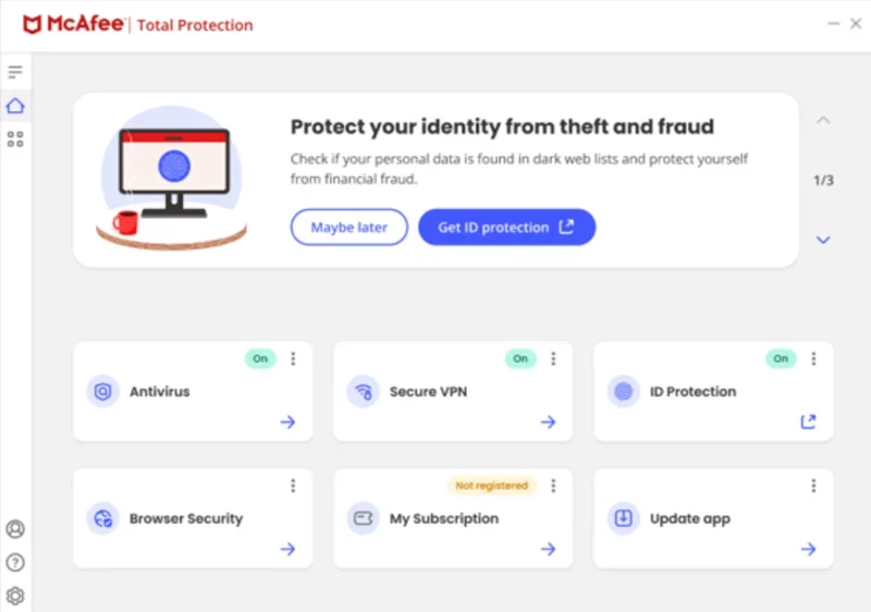 McAfee Total Protection.