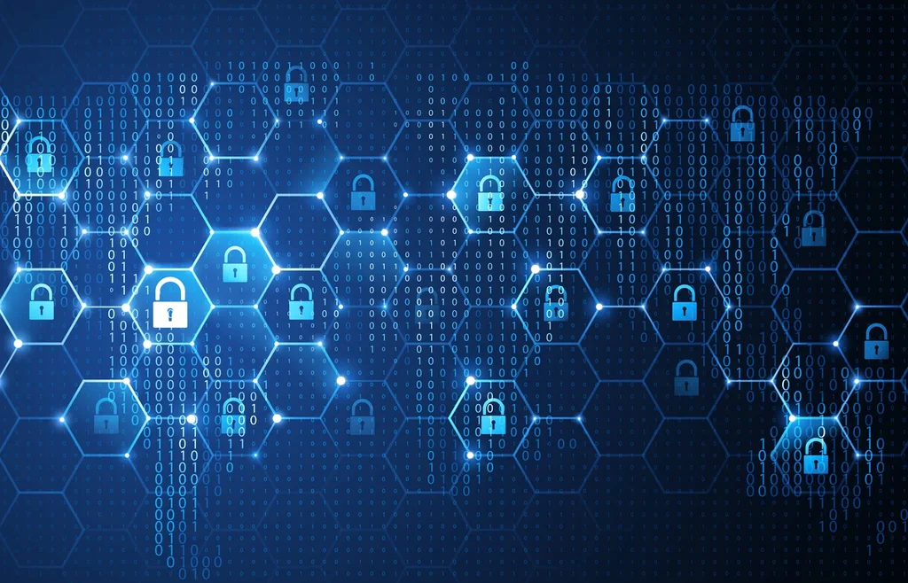 Global network security concept.