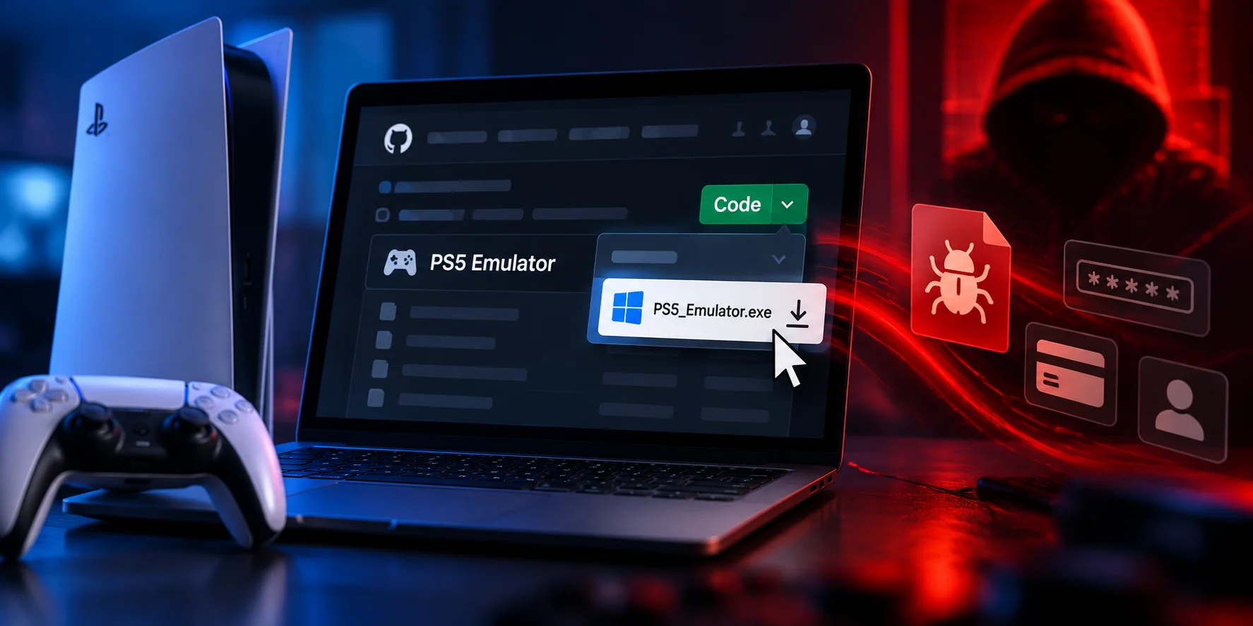 Fake PS5 Emulators on GitHub Spread Malware to Gamers